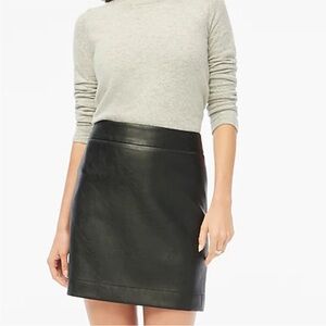 NWT! J.Crew, vegan leather high waisted skirt
